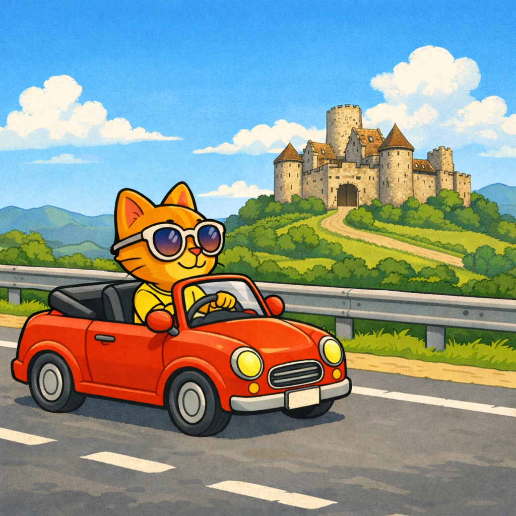 Minka auf der Burg